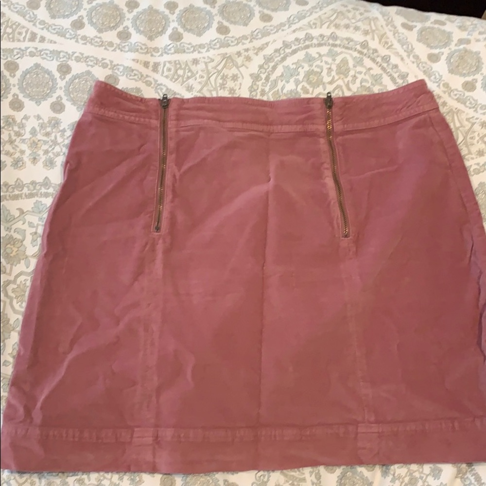 Madewell Pink ZIP Skirt
